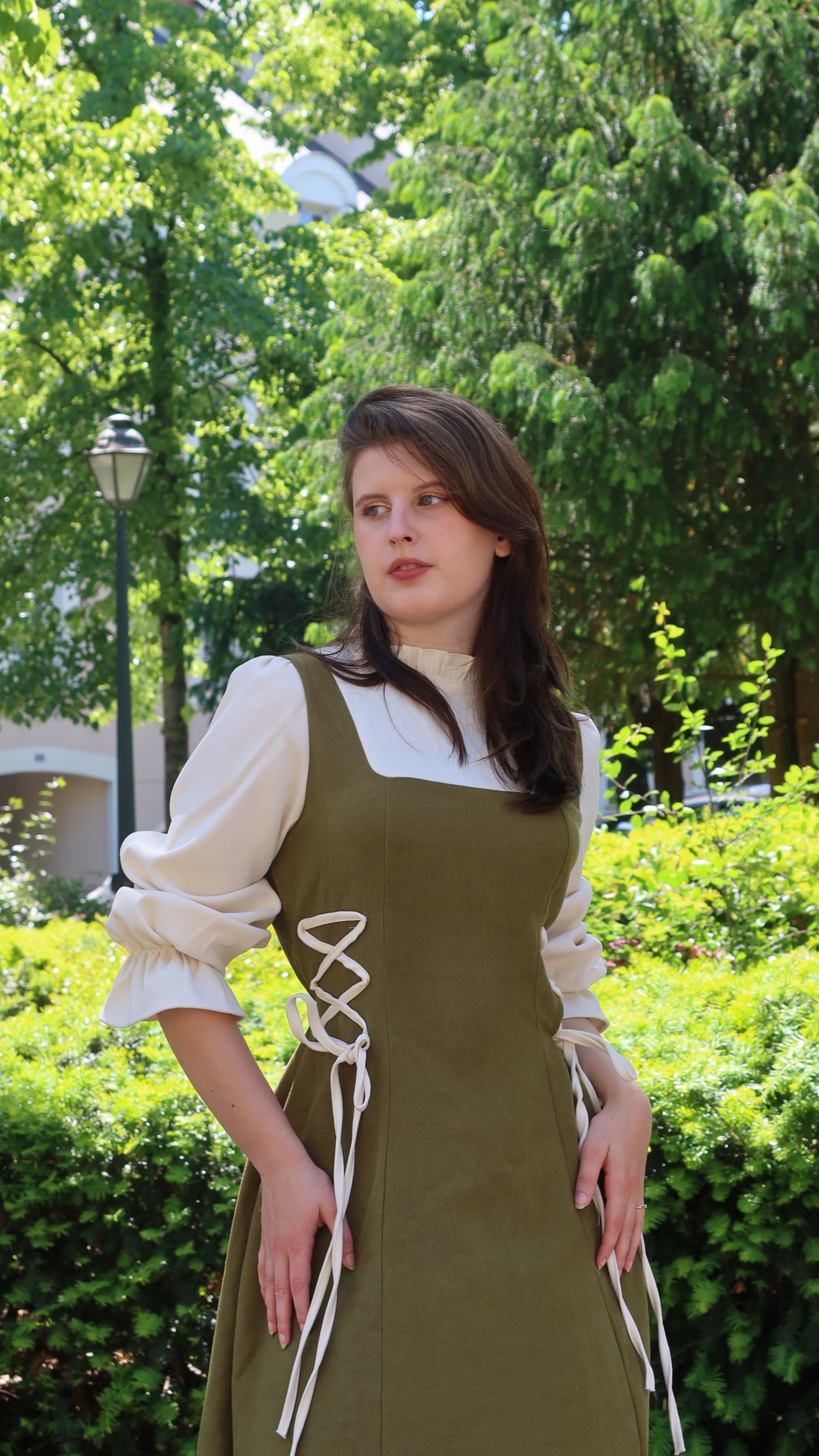 "Allure Fine" - Tenue duo patchwork verte