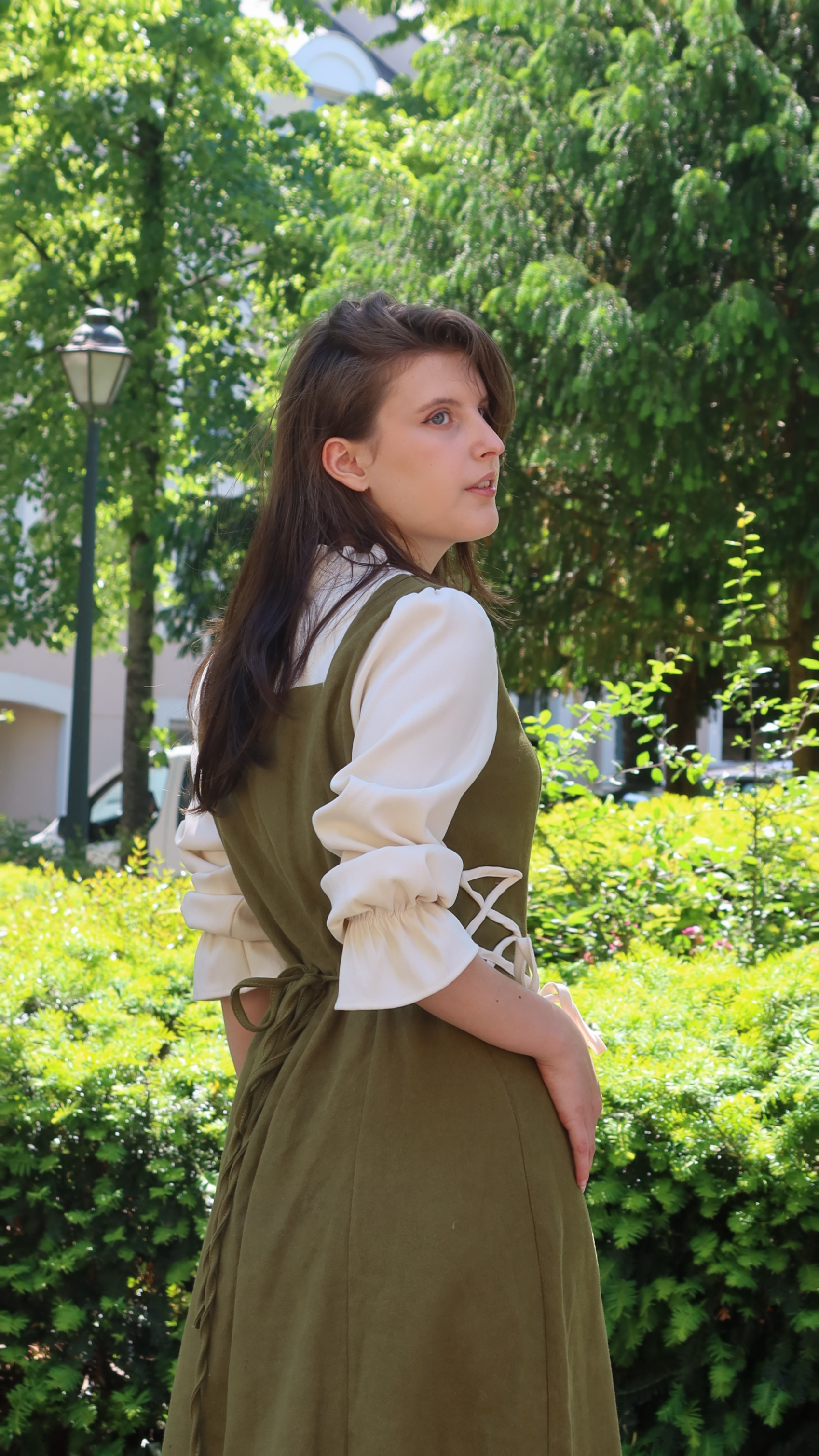 "Allure Fine" - Tenue duo patchwork verte