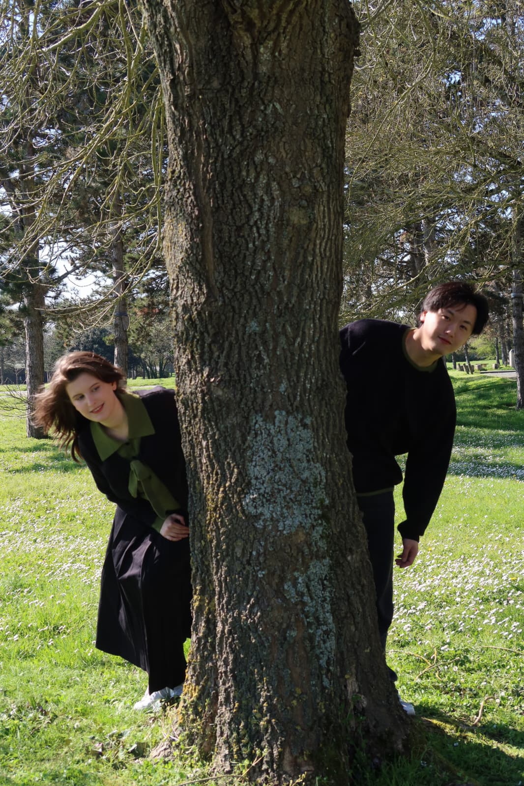 "Brise de Forêt" - Pull duo patchwork