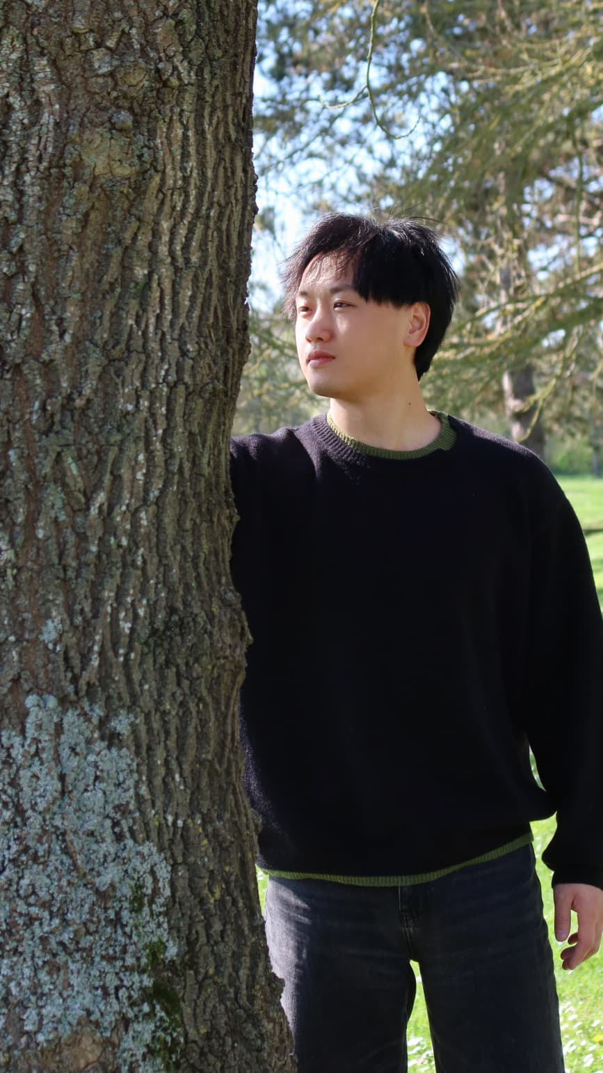 "Brise de Forêt" - Pull duo patchwork