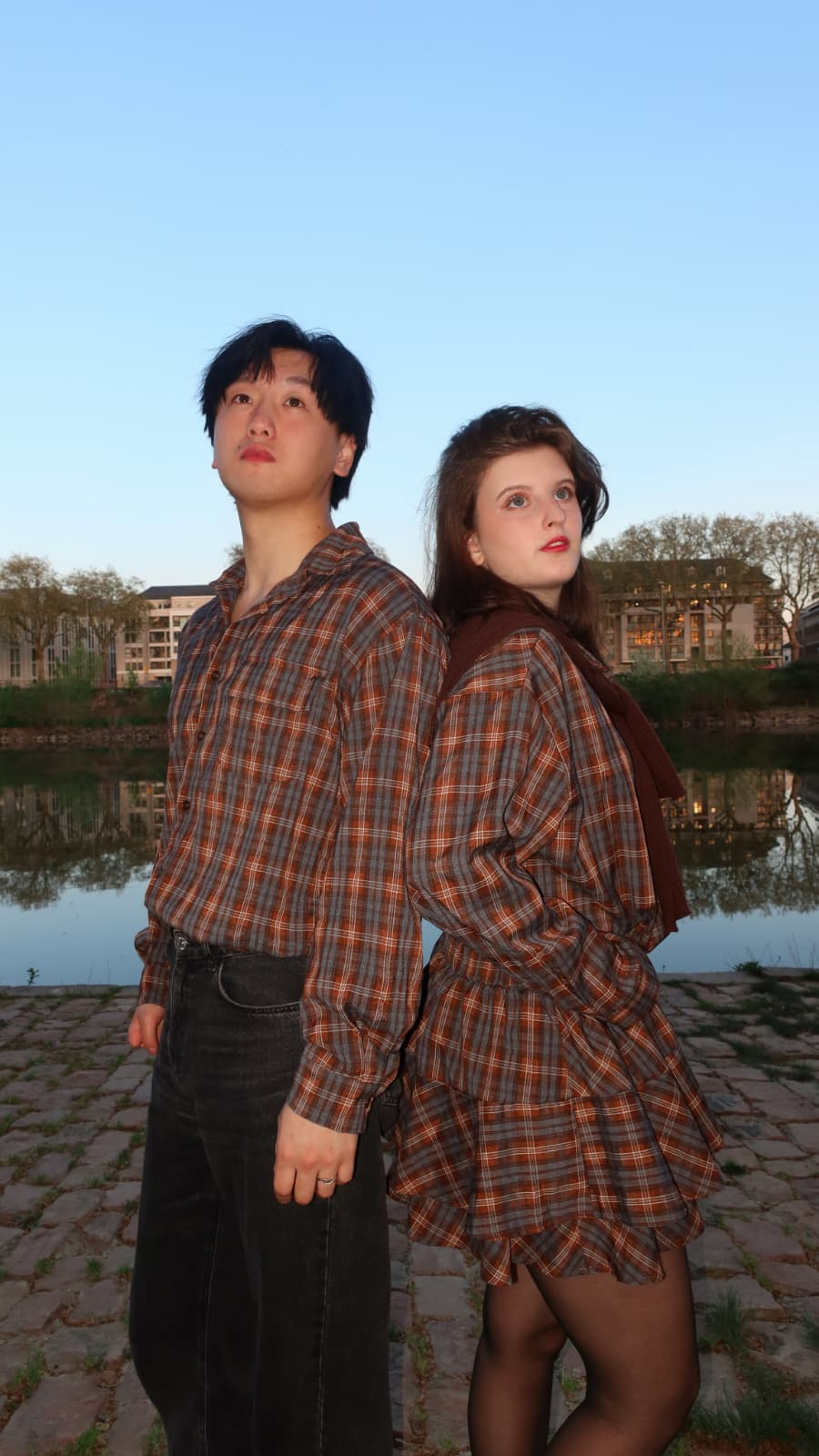 "Café Ambré" – Ensemble couple marron