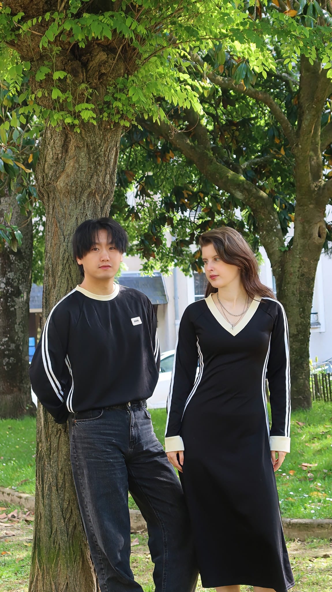 "Étreintes Sombres" - Tenue coordonnée noir