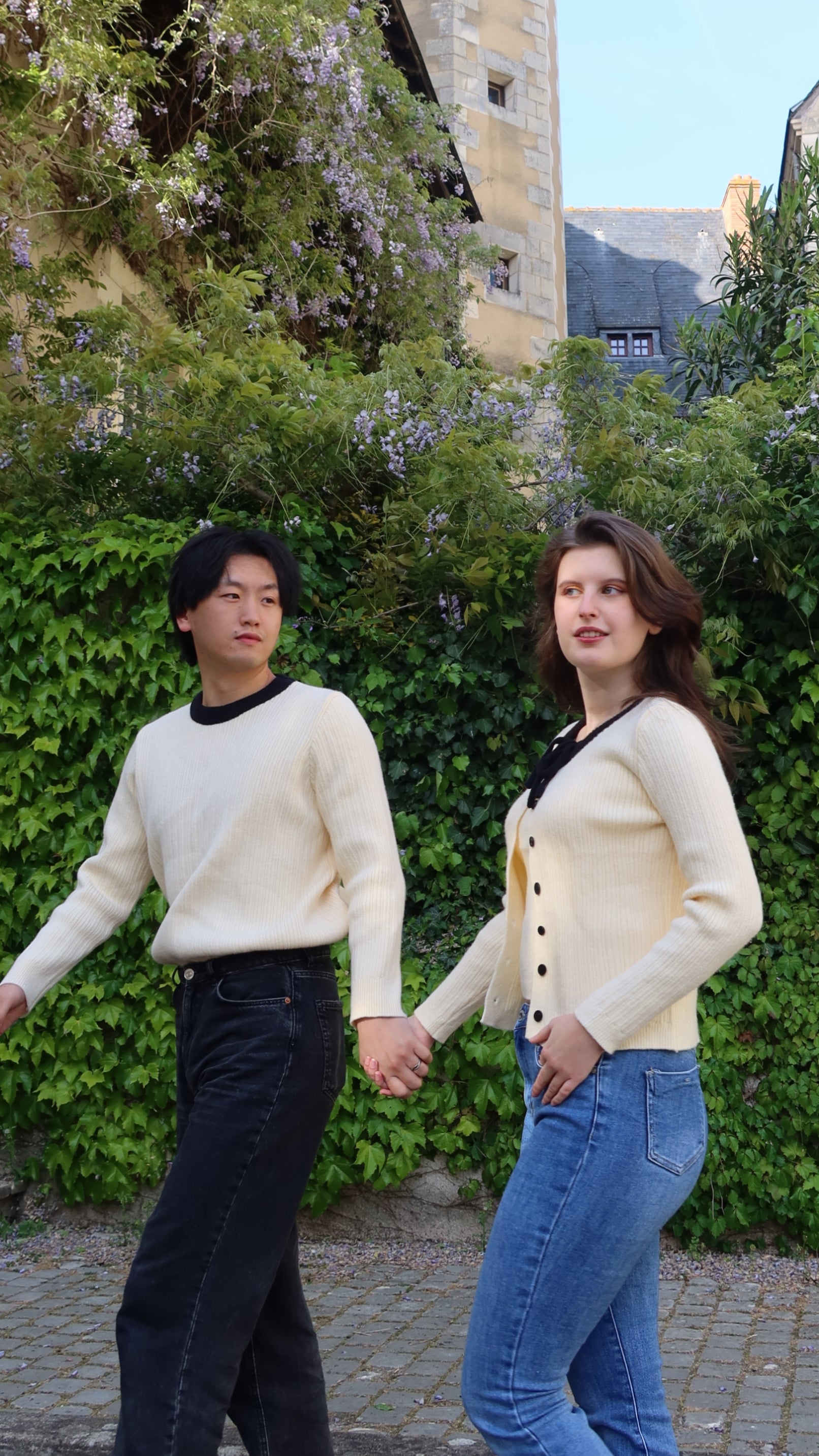 "Chou Crème" - Ensemble couple beige