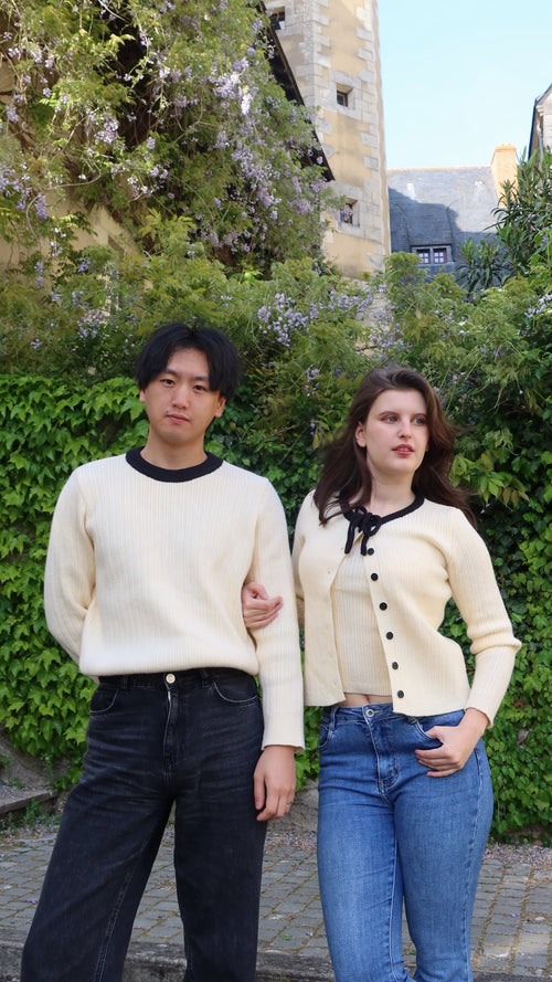 "Chou Crème" - Ensemble couple beige